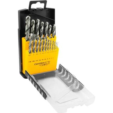 Imagem de Jogo De Brocas De Aço Rápido Din 338, 1,0 Mm A 10,0 Mm, Com 19 Peças, Vonder.