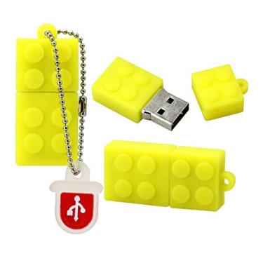 Imagem de Flash Drive de 16 GB - pen drive USB de 16 GB USB - unidade de salto de armazenamento - Pendrive fofo (amarelo)
