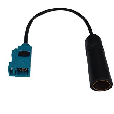 Imagem de DAGIJIRD Cabo adaptador de antena de rádio FM AM estéreo para carro Fakra Z fêmea para DIN 15 cm 6 polegadas