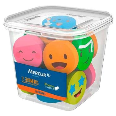 Imagem de Borracha Mercur TR Sentimentos - Embalagem com 18 Unidades