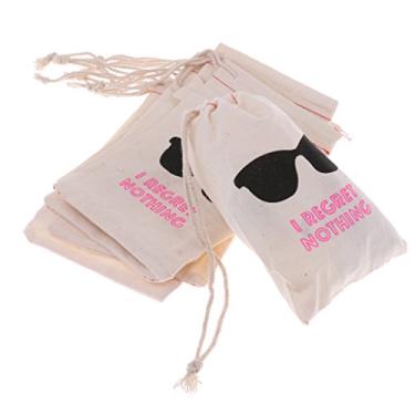 Imagem de MonkeyJack 10x Kit de sacos de musselina para festa de despedida de solteiro I Regret Nothing
