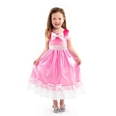 Imagem de Little Adventures Fantasia de vestido de baile da Cinderela (GG de 7 a 9 anos) – Lavável na máquina, brincadeira infantil e vestido de festa sem glitter