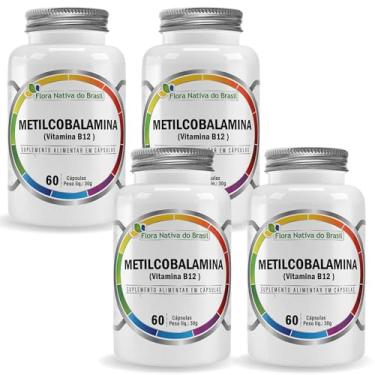 Imagem de 4x Metilcobalamina (Vitamina B12) 60 Caps de 500mg Flora Nativa do Brasil