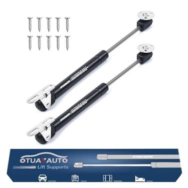 Imagem de Suporte a gás OTUAYAUTO de 25,4 cm – Suporte universal de elevação de 100 N/10 kg – para caixa de ferramentas, suporte de tampa de caminhão, dobradiça de porta hidráulica, suporte de gás de gabinete, suporte de porta de trailer, suporte de casco de campistão
