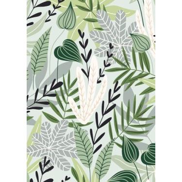 Imagem de WESTICK Papel de parede botânico verde folhas frescas papel de contato para armários papel de parede floral moderno descascar e colar cozinha backsplash papel de parede tropical para banheiro quarto