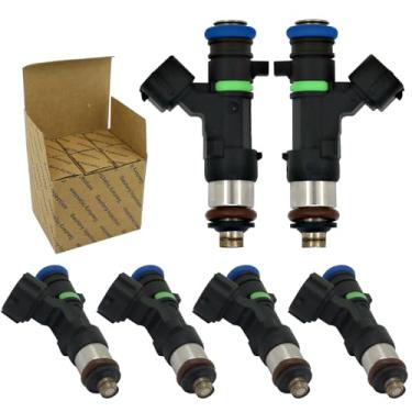 Imagem de Injetores de combustível compatíveis com Nissan 2004 2005 2006 Altima, 2003 2004 Murano, 2004-2008 Maxima, 2004-2009 Quest 3.5L V6 Substitui 0280158005 842-12297 Conjunto de 6