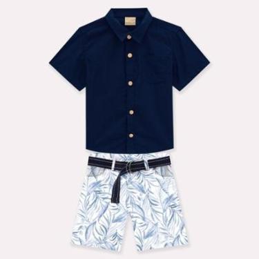 Imagem de Conjunto Infantil Masculino Camisa + Bermuda Milon 14225.0001.4 Milon-Masculino