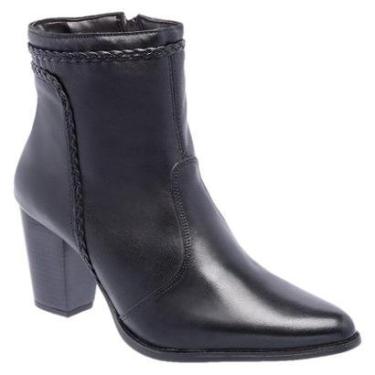 Imagem de Bota Feminina Preta Cano Curto Em Couro 5491-Feminino