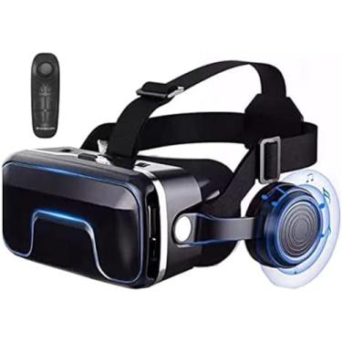 Imagem de Fone de ouvido VR, óculos VR Fone de ouvido de realidade virtual 3D compatível com smartphones de 4,7-6,5 polegadas com boa dissipação de calor Ângulo de visão de 120 ° Proteção para os olho