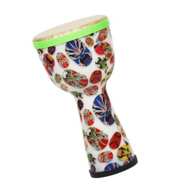Imagem de Djembe Instrumento Tambor Africano Portátil De 8 Polegadas, Leve, Tambor Djembe, Abs, Pandeiro Africano De Pele De Carneiro Tambor africano Profissional (Color : D)
