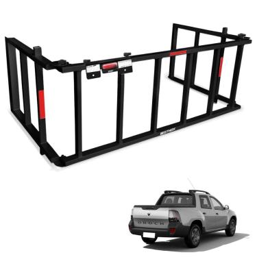 Imagem de Extensor de Caçamba Oroch 2016 a 2024 Rampa Preto Gtnox