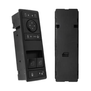 Imagem de IKUESM Compatível com Mercedes-Benz Actros MP4 Truck Interruptor elétrico de janela Botão levantador de vidro 9605450813 A9605451213 9605450913 Acessórios para carro(F0923-b)