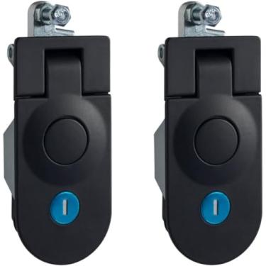 Imagem de Travas de gatilho de trava de compressão, alavanca ajustável de liga de zinco trava de compressão operada manualmente para caminhão de barco campista RV, pacote de 2, MS609-1-1 (altura 21 mm