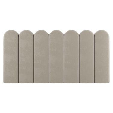 Imagem de Painel Cabeceira Cama Box Casal King Size Lana 195cm Linho Bege - Abmaza