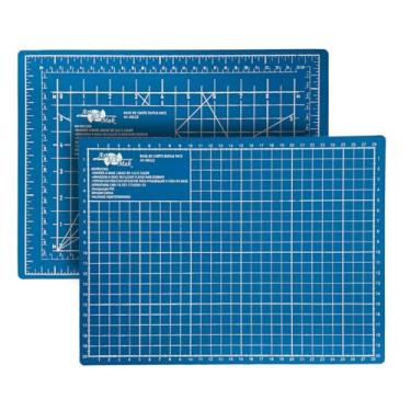 Imagem de Base de Corte A4 30x22 cm Mesa de Apoio Placa para Corte Costura Patchwork Artesanato (Azul)