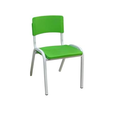 Imagem de Ecom Home - Cadeiras Iso Infantil Escolas Creche Prática Colors Aço (Verde-Limão)