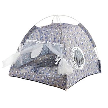 Imagem de Tenda para Animais de Estimação, Casa Com Cama para Cães e Gatos, Barraca Interna para Animais de Estimação, Destacável, Lavável, Macia, Quente, Evita Deslizamento, Linda Casa de