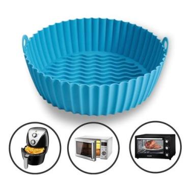 Imagem de Forro Forma Silicone Antiaderente Air Fryer Reutilizável - Tem Tudo Im