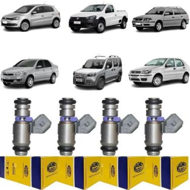 Imagem de 4 Bicos Injetor Gol Saveiro Parati Doblo Palio Siena IWP158 - Magneti 