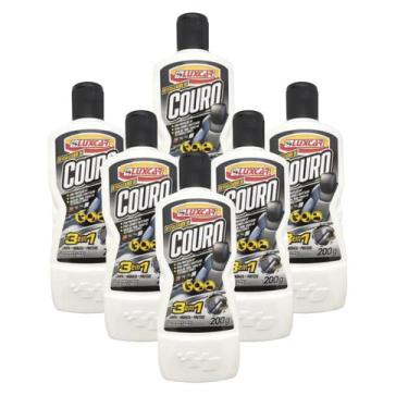 Imagem de Kit 6 Renovador De Couro Proteção Hidratação Proteger Couro - Luxcar