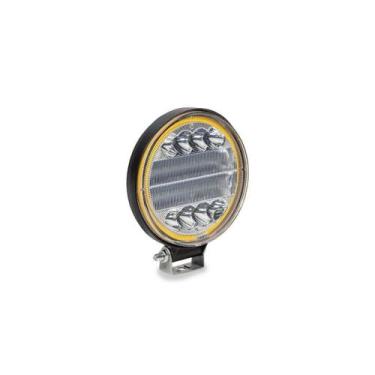 Imagem de Farol Auxiliar Milha 24 Leds Redondo 12/24V 6000K Off Road - Tarponn