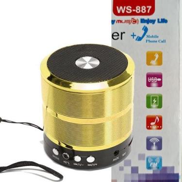 Imagem de Caixa De Som Ws887 Com Bluetooth Fm Micro Sd Aux - ELLO, GOLDEN