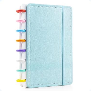 Imagem de Caderno De Discos Basic Inteligente Destacável A5 Colegial - Hxt, Azul