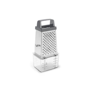 Imagem de Ralador 4 Faces com Coletor Brinox Top Pratic 20,5 cm Aço Inox