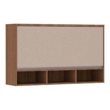 Imagem de Armario Lari  120cm 1 porta basculante  connect com nicho Luciane Móve