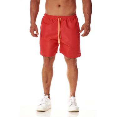 Imagem de Short Tactel Masculino Esportivo Confortável Tendência Academia Corrid