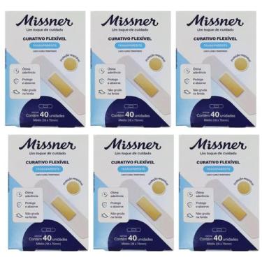 Imagem de Kit 6 Curativo Flexível Transparente 40Un - Missner