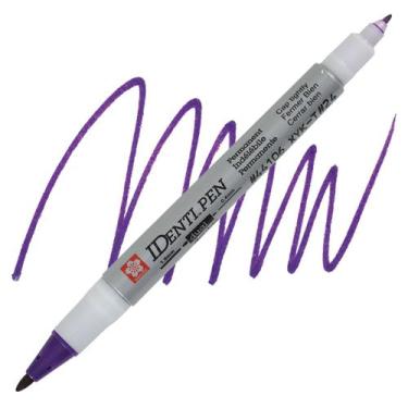 Imagem de Caneta Permanente Identi Pen Roxa com 02 Pontas Sakura 