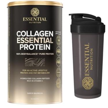 Imagem de Colágeno Hidrolisado - Collagen Protein - Baunilha - 25 Doses - Essential Nutrition + Coqueteleira Oficial