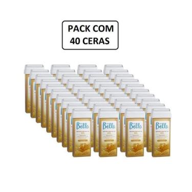 Imagem de Kit 40 Refil Cera Roll-on 100g Depilação - Depil Bella