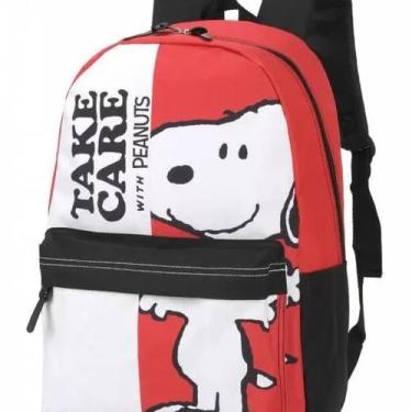 Imagem de Mochila de Costas Snoopy Peanuts Vermelho Original, Vermelho