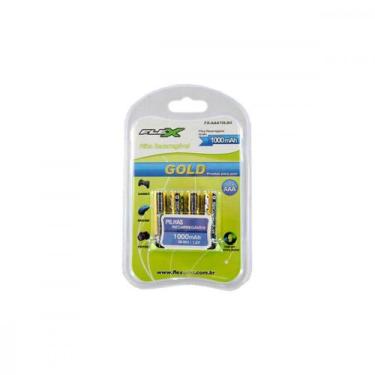 Imagem de Pilha Flex Recarreg,Aaa C/4 - Flex Xcell