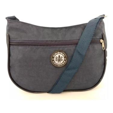 Imagem de Bolsa Casual Lateral Bag Tactel Feminina, Azul, Marinho