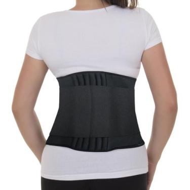 Imagem de Faixa Cinta Abdominal Em Neoprene Com Hastes Flexiveis Preto Artipé - 
