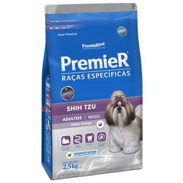 Imagem de Ração Premier Shih Tzu Adultos Frango Raças Específicas, 2,5kg