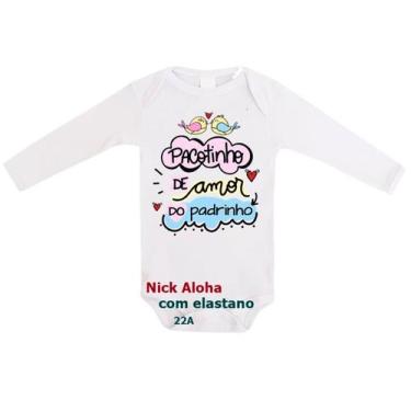 Imagem de body bebê manga longa pacotinho de amor do padrinho cód 22a - nick alo