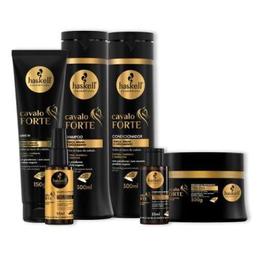 Imagem de Kit Haskell Cav. F. 300 Sh Cond Masc Leave in 150 Comp e Sel