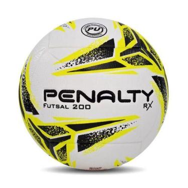 Imagem de Bola de Futsal Penalty Rx 200 XXIII, Branco, Amarelo, Preto, ST