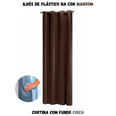 Imagem de Cortina Blackout para Sala ou Quarto PVC (plástico) UMA FOLHA Rústica 