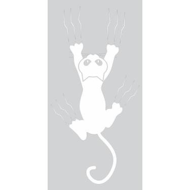 Imagem de Adesivo Gato Arranhando - Leo Publicidade, Branco