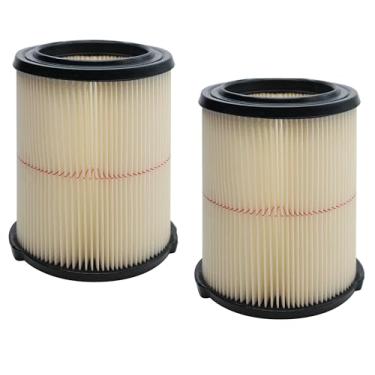 Imagem de Filtro de substituição para aspirador de pó seco úmido de uso geral da Craftsman CMXZVBE38754 9-38754 para aspirador de pó de loja de 5/6/8/12/16/32 galões, 2 unidades