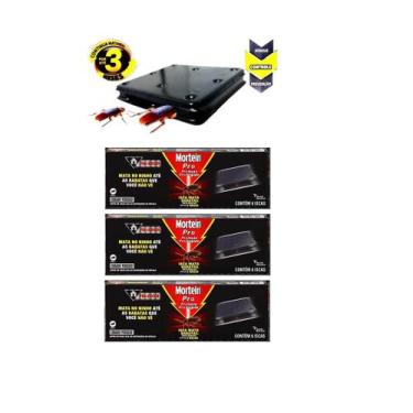 Imagem de Kit 3 Cx Armadilhas De Baratas Mortein Pró Com 6 Iscas Caixa