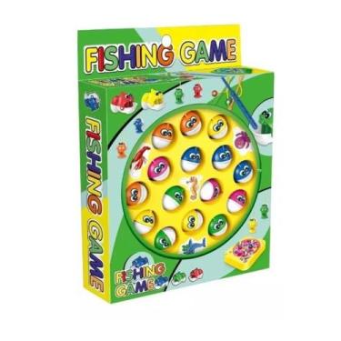 Imagem de Brinquedo Pesca Pega Peixe Jogo Pescaria Infantil Maluca Top - S/M