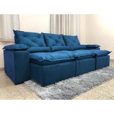 Imagem de Sofá 4 e 5 Lugares Retrátil e Reclinável 2,90 metros Alpoim Estofados 