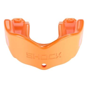 Imagem de Shock Doctor Protetor bucal esportivo, hóquei, lacrosse, beisebol, protetor de luta livre, proteção resistente em gel Max e ajuste personalizado, protetor bucal de futebol com alça, protetor bucal