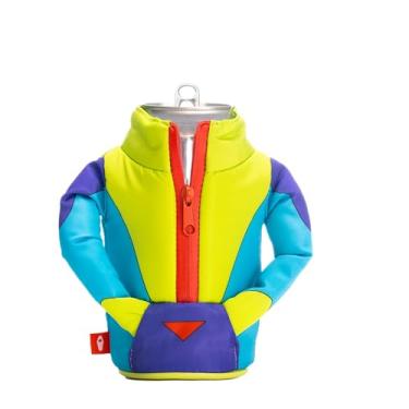 Imagem de Puffin - The Miller Ski Jacket - Insulated 12 oz Can Cooler I Beer Bottle & Soda Can Insulator, Keep Drinks and Beverages Cold - Cyan
